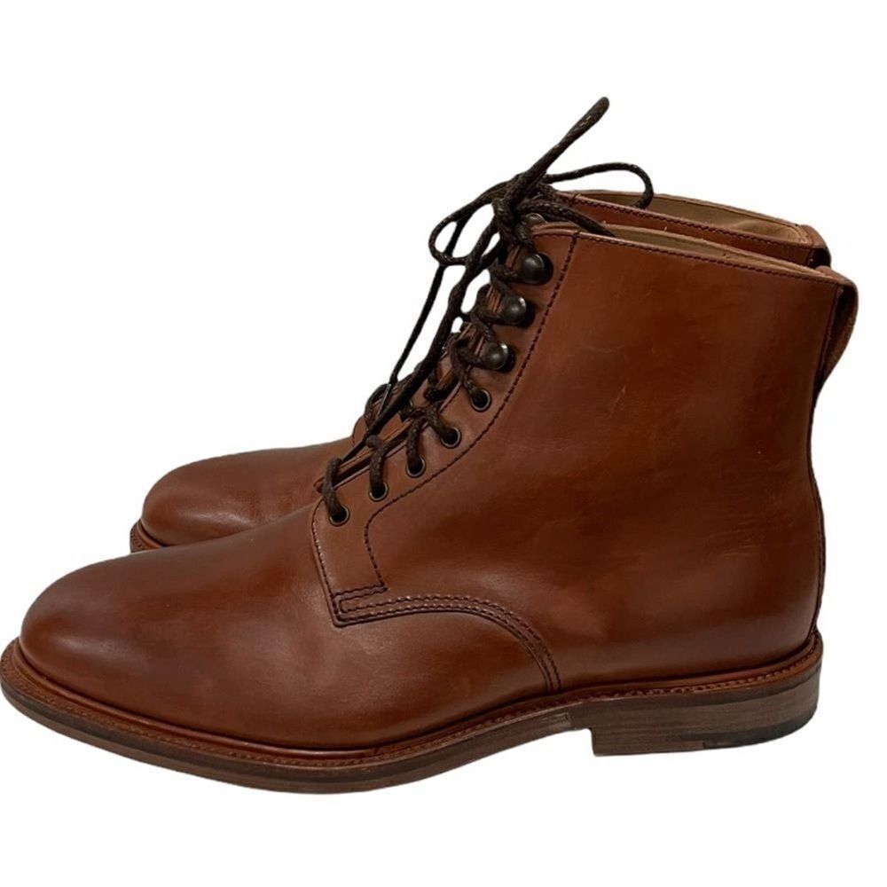 Alfred Sargent Lace Up Boots Size 8 US Made in England Brown Leather NEW - Picture 4 of 6